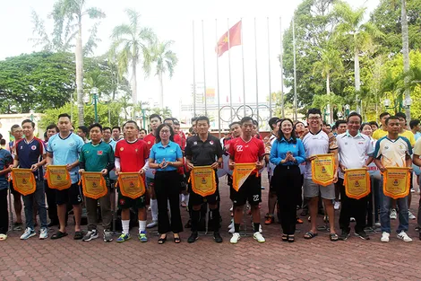 Khai mạc Giải bóng đá nam đoàn viên, người lao động TP Cần Thơ năm 2026