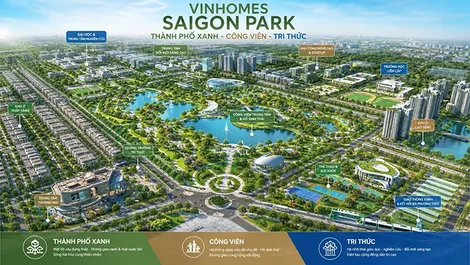 Vinhomes Saigon Park Hóc Môn: Sống chuẩn "Resort tại gia" với hệ sinh thái xanh