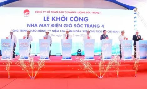 Khởi công Dự án Nhà máy Điện gió Sóc Trăng 4