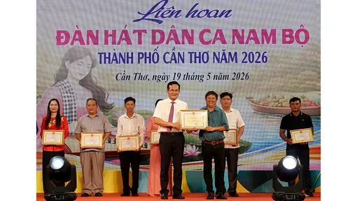 Phường Phú Lợi đoạt giải Nhất Liên hoan Đàn hát dân ca Nam Bộ TP Cần Thơ năm 2026