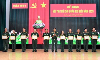 Quân khu 9 bế mạc Hội thi Thủ kho Quân khí giỏi năm 2026