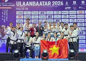 Võ sĩ Cần Thơ giành HCĐ Giải vô địch Taekwondo châu Á 2026