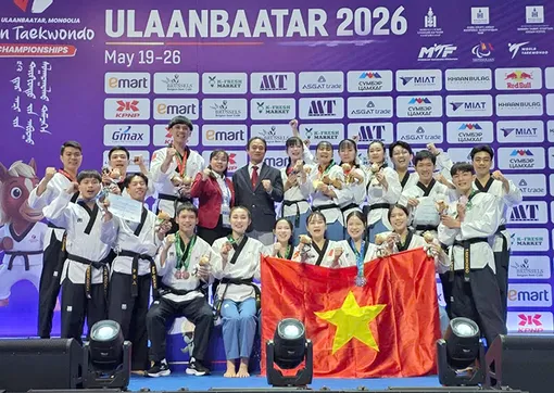 Võ sĩ Cần Thơ giành HCĐ Giải vô địch Taekwondo châu Á 2026