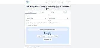Demngay.com - app đếm ngày với nhiều tiện ích hay ho