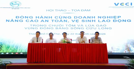 Đồng hành cùng doanh nghiệp nâng cao an toàn, vệ sinh lao động trong chuỗi tôm và lúa gạo vùng ĐBSCL