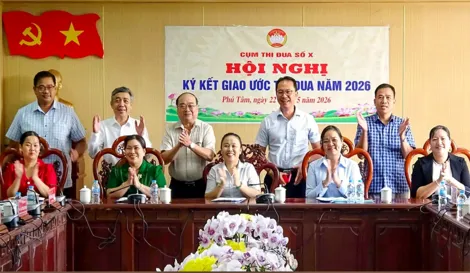 Cụm Thi đua số X ký kết giao ước thi đua