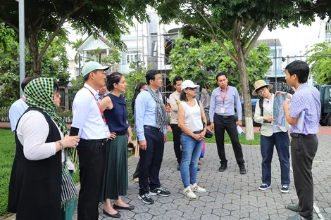 Đại biểu UMCI tham quan các mô hình đô thị thích ứng tại Cần Thơ
