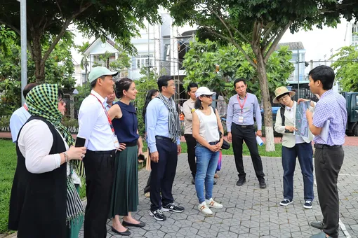 Đại biểu UMCI tham quan các mô hình đô thị thích ứng tại Cần Thơ