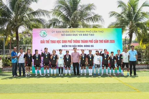 Kết thúc và trao giải môn Bóng đá Giải Thể thao học sinh phổ thông TP Cần Thơ 2026