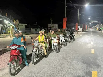 Ban Chỉ huy Quân sự xã Cờ Đỏ phối hợp tổ chức 194 cuộc tuần tra