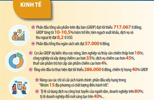 [INFOGRAPHICS] 25 chỉ tiêu, nhóm chỉ tiêu TP Cần Thơ phấn đấu đến năm 2030