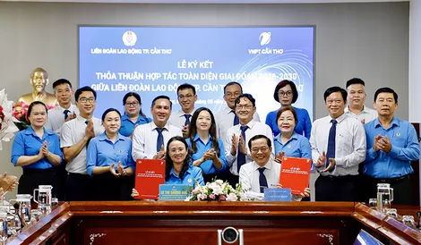 Liên đoàn Lao động TP Cần Thơ và VNPT Cần Thơ hợp tác thúc đẩy chuyển đổi số trong hoạt động Công đoàn