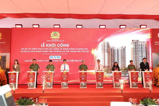 Khởi công Dự án nhà ở dành cho lực lượng vũ trang Công an nhân dân tại TP Cần Thơ