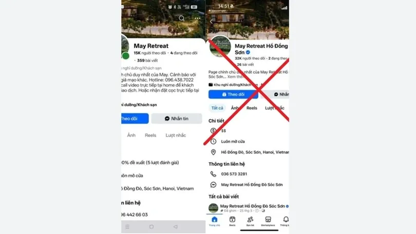 Đặt cọc du lịch: Đừng vội tin tưởng Facebook có tích xanh