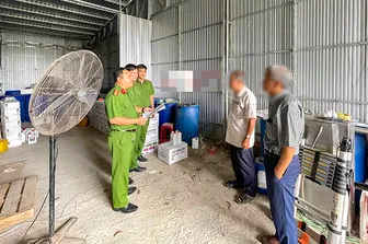 Phát hiện một cơ sở sản xuất phân bón không phép ở phường Cái Răng