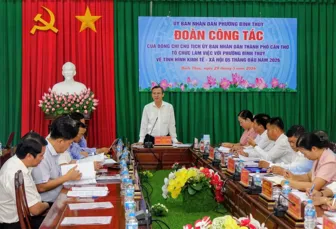 Chủ tịch UBND thành phố làm việc với phường Bình Thủy