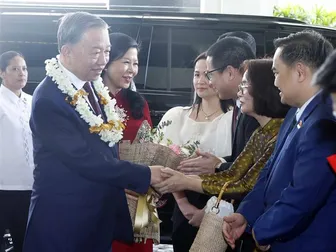 Tổng Bí thư, Chủ tịch nước Tô Lâm bắt đầu chuyến thăm cấp nhà nước Philippines