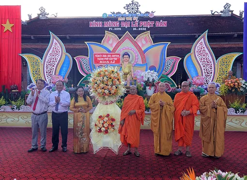 Ban Trị sự Giáo hội Phật giáo Việt Nam TP Cần Thơ long trọng tổ chức Đại lễ Phật đản Phật lịch 2570