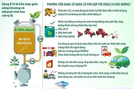 Xăng sinh học E10 và những điều người dân cần biết trước khi sử dụng