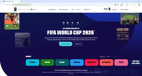 FBI cảnh báo hàng ngàn website giả mạo FIFA World Cup 2026