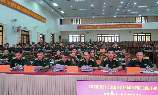 Bộ Chỉ huy Quân sự TP Cần Thơ tổ chức hội nghị giao ban tháng 5-2026