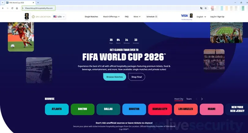 FBI cảnh báo hàng ngàn website giả mạo FIFA World Cup 2026