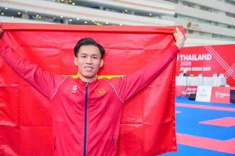 VĐV Võ Văn Hiền tham dự Giải Karate châu Á