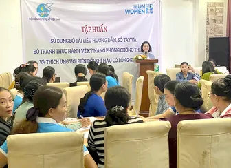 Tăng cường năng lực cho cán bộ, hội viên phụ nữ trong ứng phó thiên tai và biến đổi khí hậu