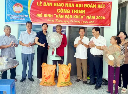 Hỗ trợ xây dựng 14 căn nhà Đại đoàn kết, nhà tình thương