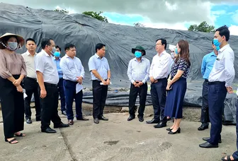 Ghi nhận, nắm bắt tình hình hoạt động, xử lý rác thải ở nhà máy xử lý tại xã Đông Hiệp