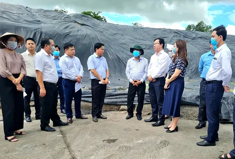 Ghi nhận, nắm bắt tình hình hoạt động, xử lý rác thải ở nhà máy xử lý tại xã Đông Hiệp