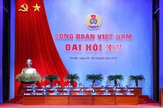 Đại hội XIV Công đoàn Việt Nam khai mạc phiên trọng thể và bầu Ban chấp hành mới
