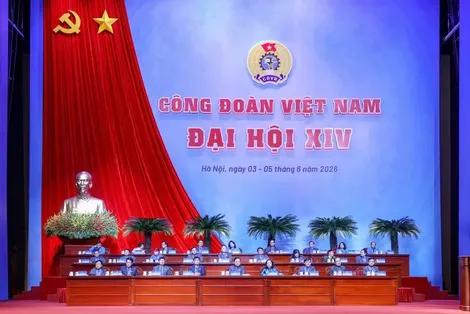 Đại hội XIV Công đoàn Việt Nam khai mạc phiên trọng thể và bầu Ban chấp hành mới