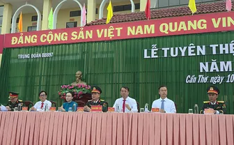 Trung đoàn 897 tổ chức Lễ tuyên thệ chiến sĩ mới năm 2026