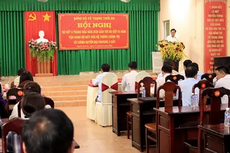 Xã Thạnh Thới An sơ kết 6 tháng đầu năm 2026 gắn với sơ kết 1 năm vận hành chính quyền địa phương 2 cấp