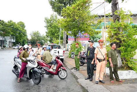 Tuổi trẻ Công an TP Cần Thơ phối hợp đảm bảo an ninh trật tự, tiếp sức mùa thi