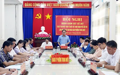 Mặt trận giám sát triển khai thực hiện dân chủ cơ sở gắn với trách nhiệm người đứng đầu tại phường Trung Nhứt