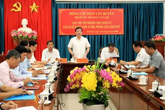 Lãnh đạo TP Cần Thơ làm việc với các xã Kế Sách, Thới An Hội, Phong Nẫm, Nhơn Mỹ