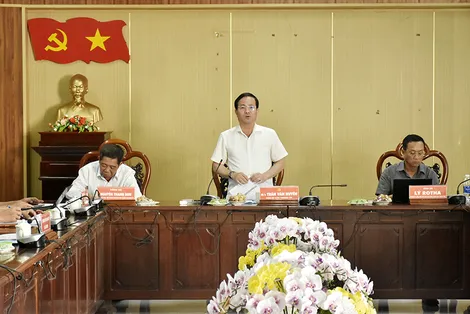 Lãnh đạo thành phố làm việc với Đảng ủy các xã: Đại Hải, An Ninh, Hồ Đắc Kiện và Phú Tâm