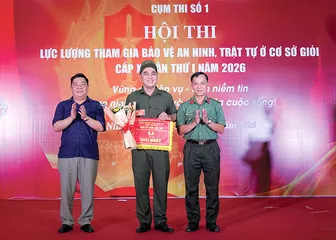 Hội thi lực lượng tham gia bảo vệ an ninh trật tự ở cơ sở giỏi cấp xã lần thứ I năm 2026 của Cụm thi số 1