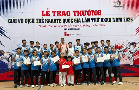 Karate Cần Thơ xếp hạng 5 toàn đoàn tại Giải trẻ quốc gia