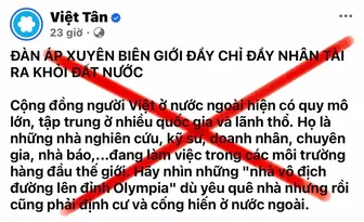 Bài 1: Chiến dịch vu cáo “đàn áp xuyên quốc gia”