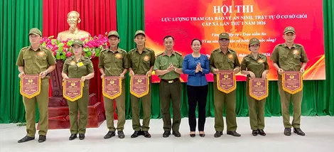Hội thi lực lượng tham gia bảo vệ an ninh, trật tự ở cơ sở giỏi cấp xã