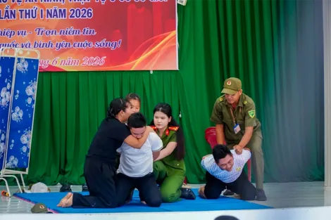 Đội xã Nhu Gia đạt giải nhất Hội thi Lực lượng tham gia bảo vệ an ninh, trật tự ở cơ sở giỏi