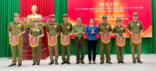 Hội thi lực lượng tham gia bảo vệ an ninh, trật tự ở cơ sở giỏi cấp xã