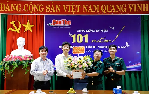 Ban Chỉ huy Bộ đội Biên phòng TP Cần Thơ chúc mừng Báo và Phát thanh, Truyền hình Cần Thơ nhân ngày Báo chí Cách mạng Việt Nam