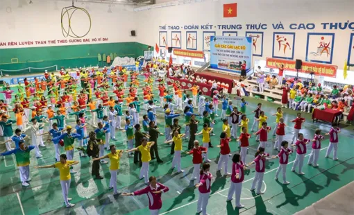 Khai mạc Giải các Câu lạc bộ Thể dục dưỡng sinh, dân vũ TP Cần Thơ mở rộng