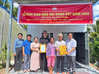 Xã Tân Thạnh: Bàn giao nhà Đại đoàn kết và khởi công xây dựng 3 cây cầu giao thông nông thôn