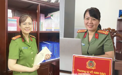 Nhân lên hình ảnh đẹp người nữ chiến sĩ Công an nhân dân
