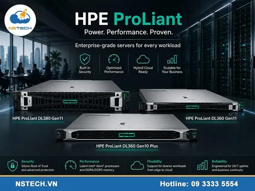 Giải pháp máy chủ HPE cho doanh nghiệp từ NSTECH